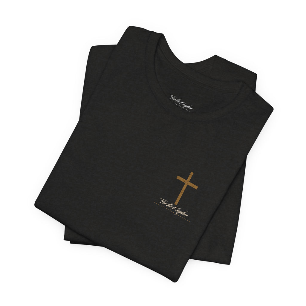 In Christ Alone T-Shirt — Christian Cross & Crown of Thorns Faith Tee