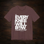 Every Knee Will Bow Light Palette Tee — Christian Faith Graphic T-Shirt