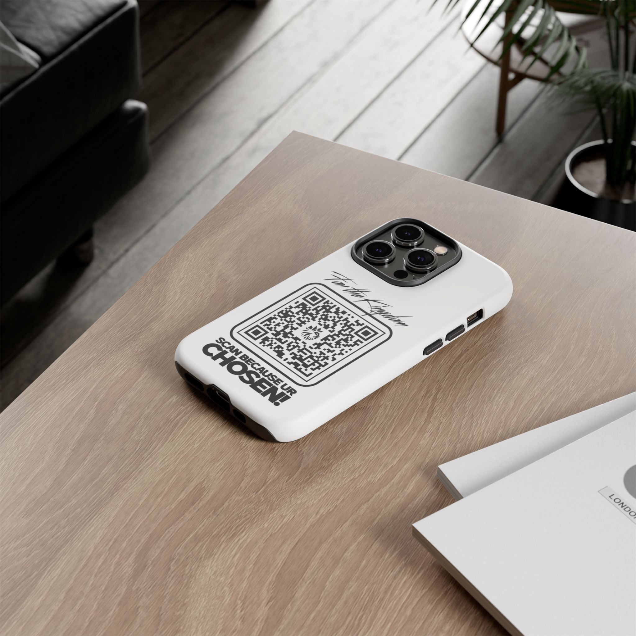 Phone Case — “For the Kingdom” QR Design: Scan Because Ur Chosen