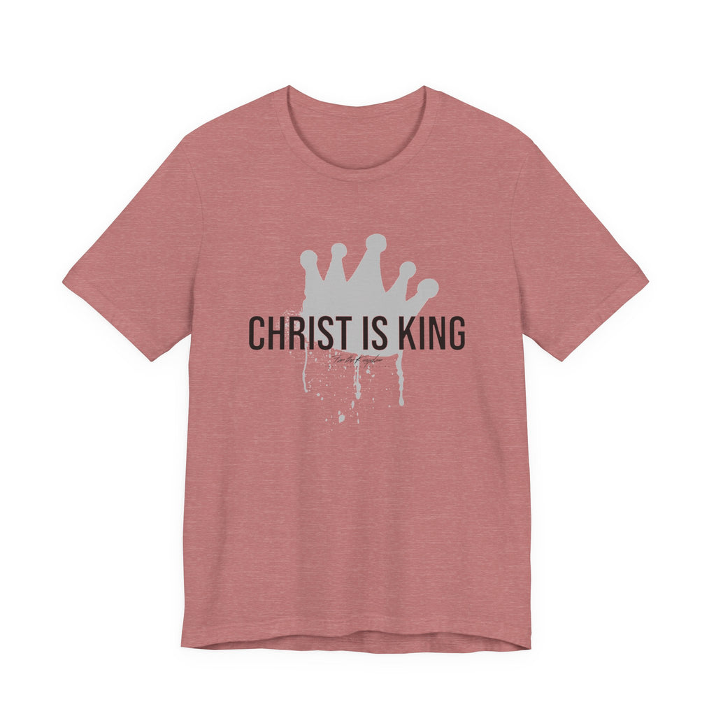Christ Is King Crown Dark Pallete Tee — Christian Faith Shirt