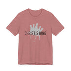 Christ Is King Crown Dark Pallete Tee — Christian Faith Shirt
