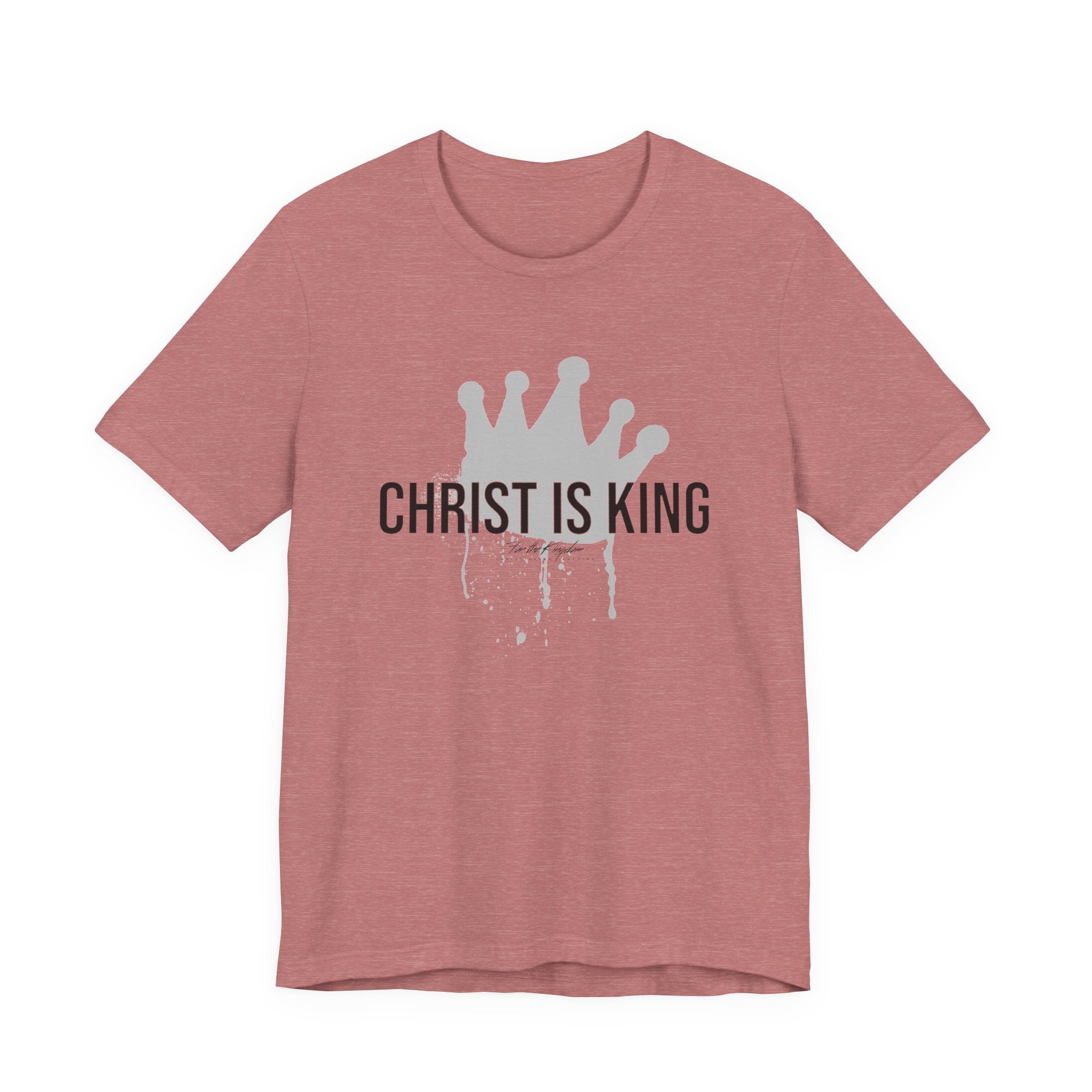 Christ Is King Crown Dark Pallete Tee — Christian Faith Shirt
