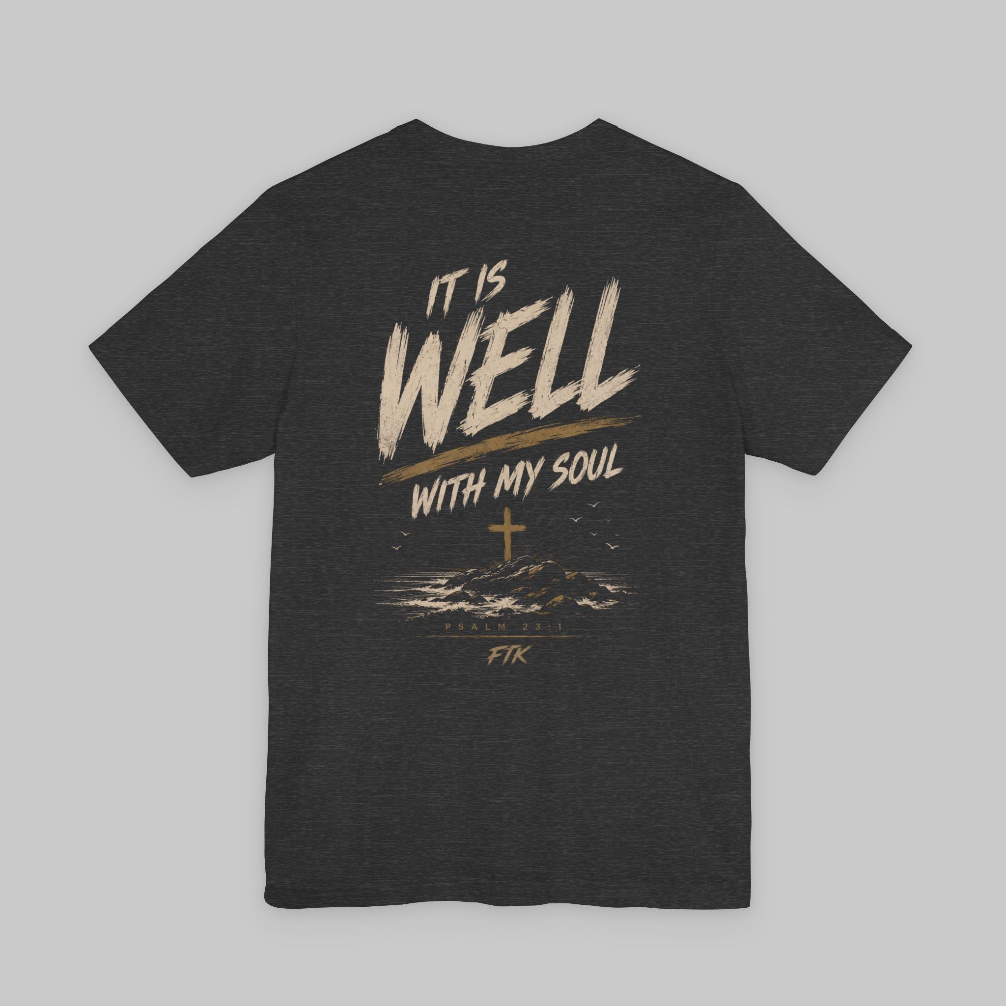 Wellness Unisex Tee with Psalm 23:1 Design