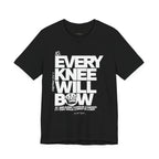 Every Knee Will Bow Light Palette Tee — Christian Faith Graphic T-Shirt