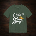 Christ Is King Tee Light Pallete — Christian Faith Shirt with Crown Graphic