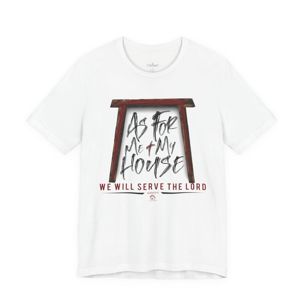 “As For Me & My House" Dark Pallete Christian Tee