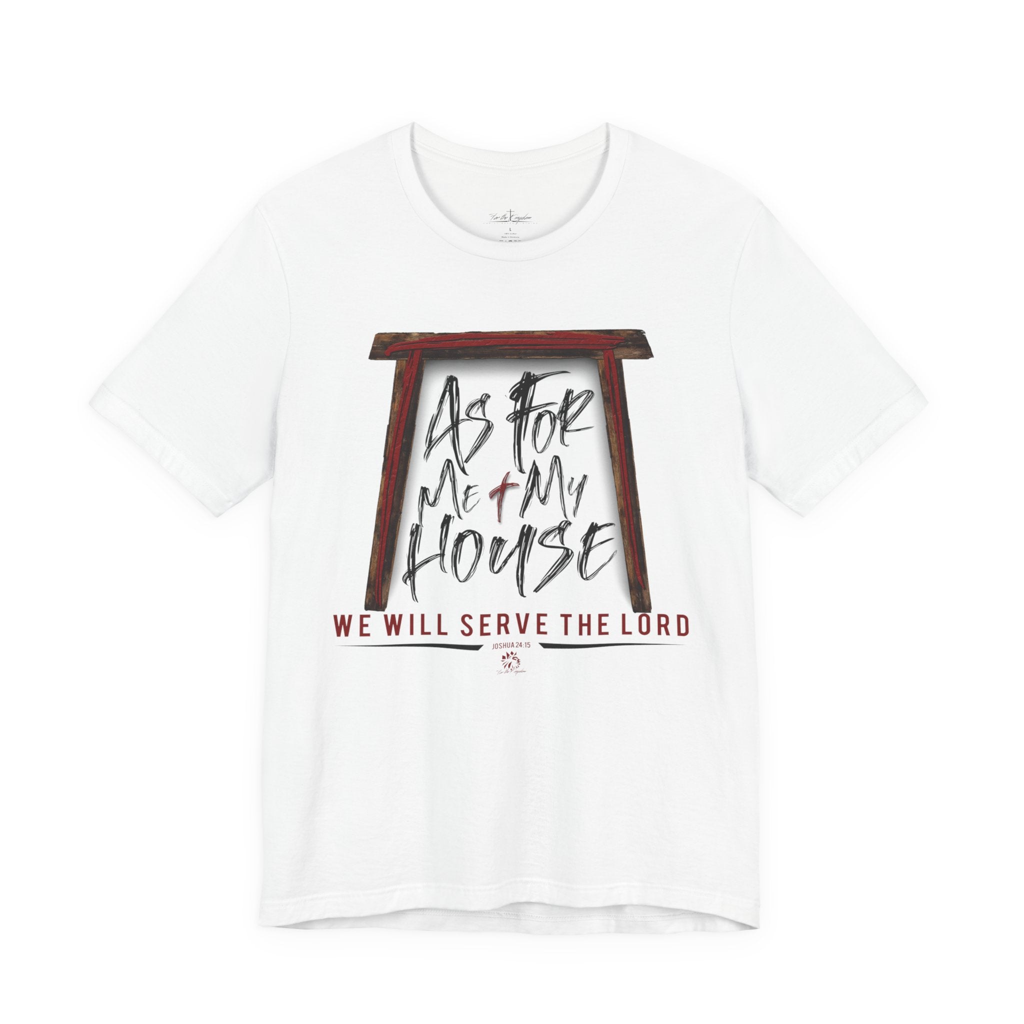 “As For Me & My House" Dark Pallete Christian Tee