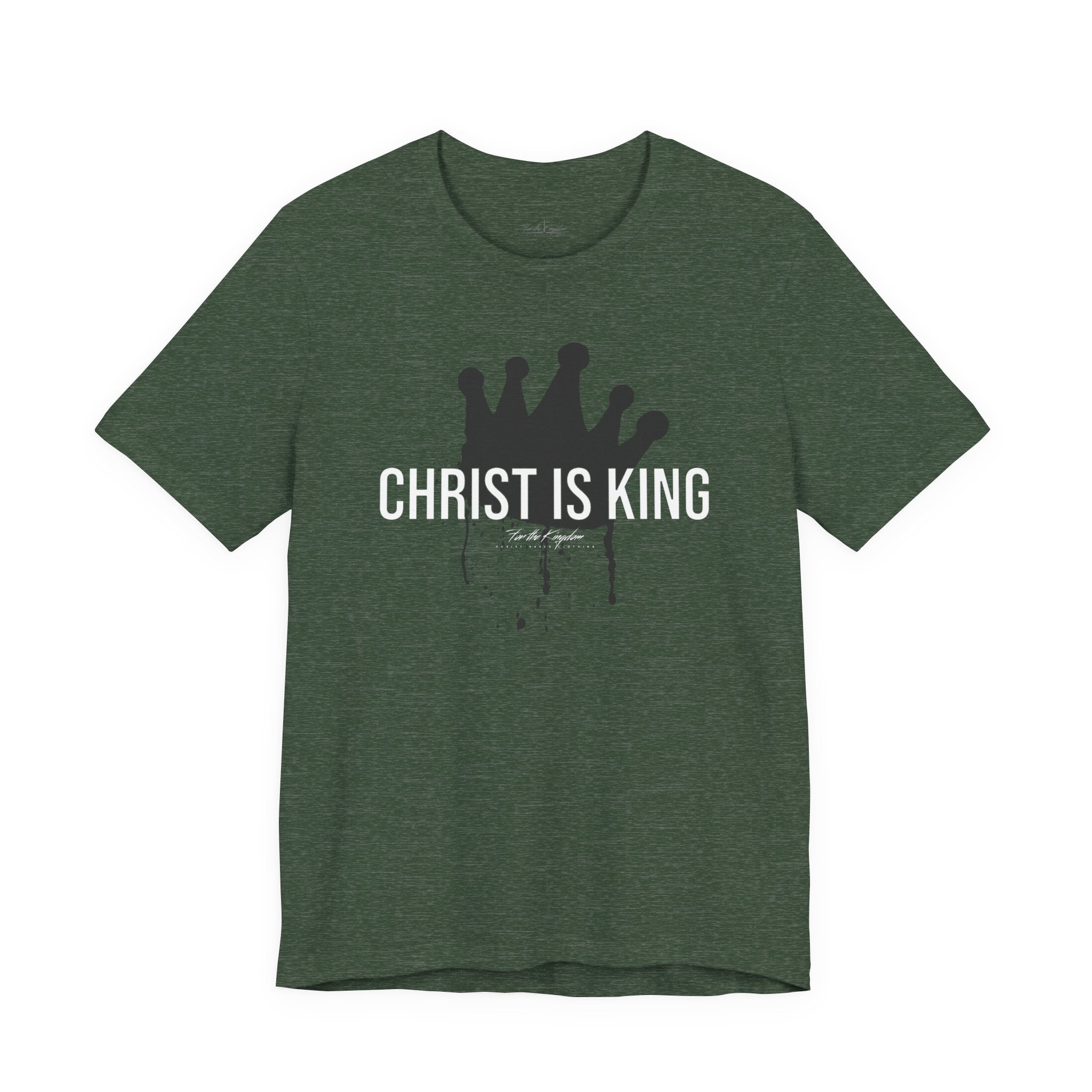 Christ Is King Crown Light Pallete Tee — Christian Faith Shirt