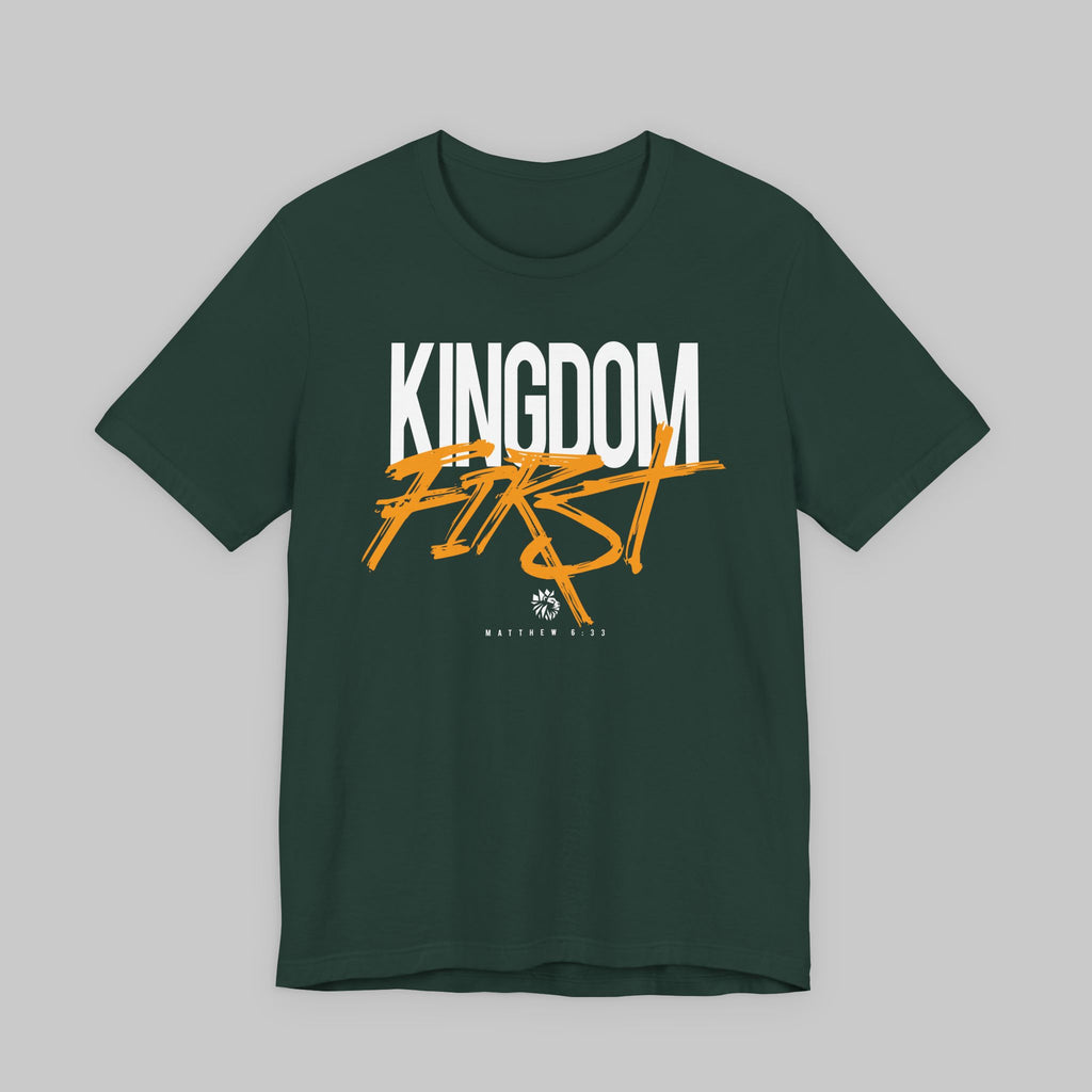 Kingdom First Tee — Christian Faith Graphic T-Shirt