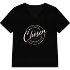 Chosen — Pale Pink — Christian Women's V-Neck Tee