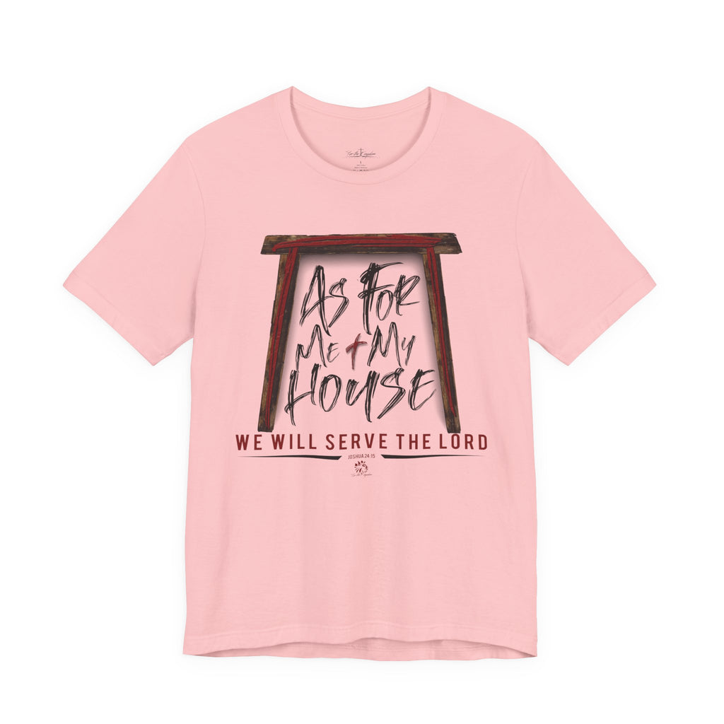 “As For Me & My House" Dark Pallete Christian Tee