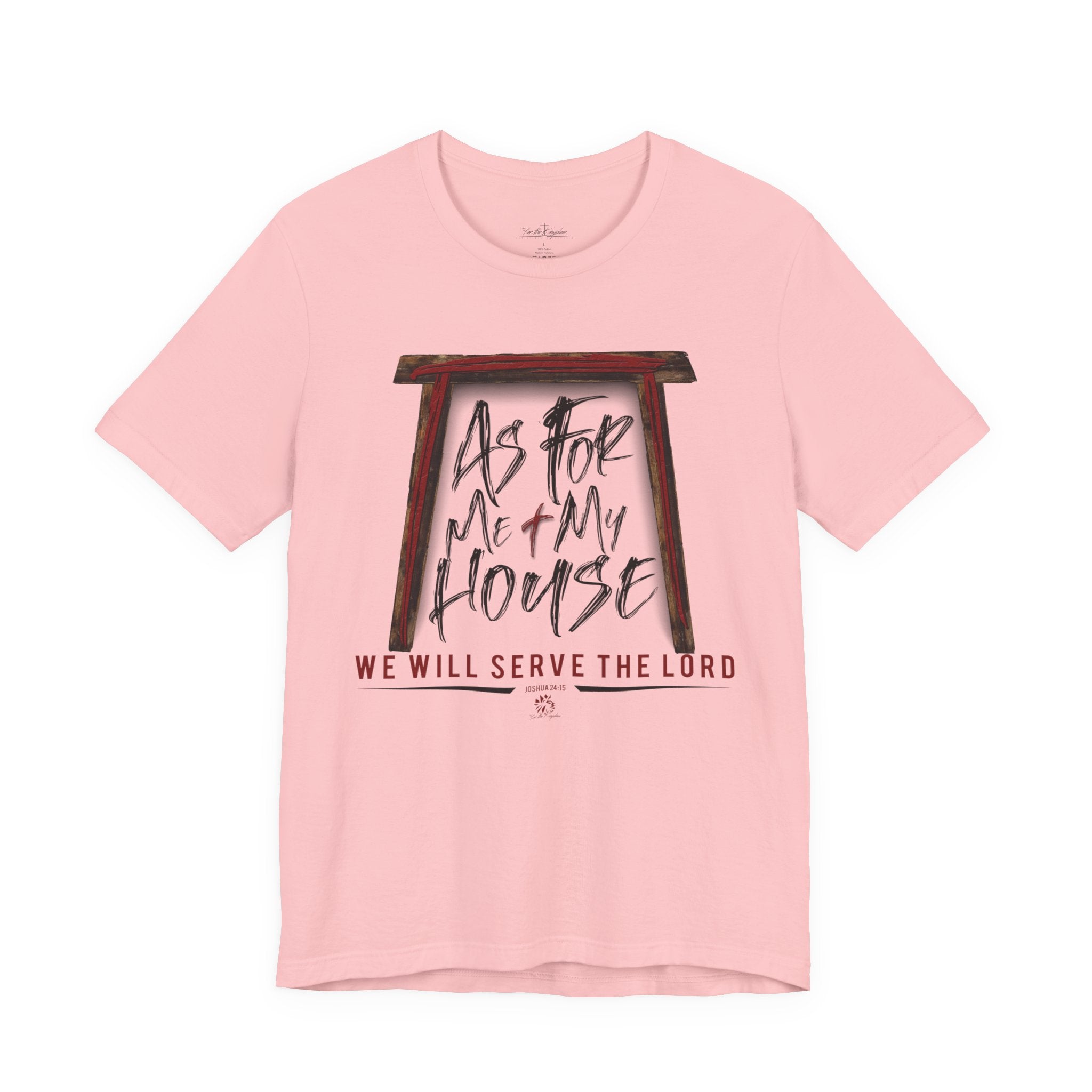 “As For Me & My House" Dark Pallete Christian Tee