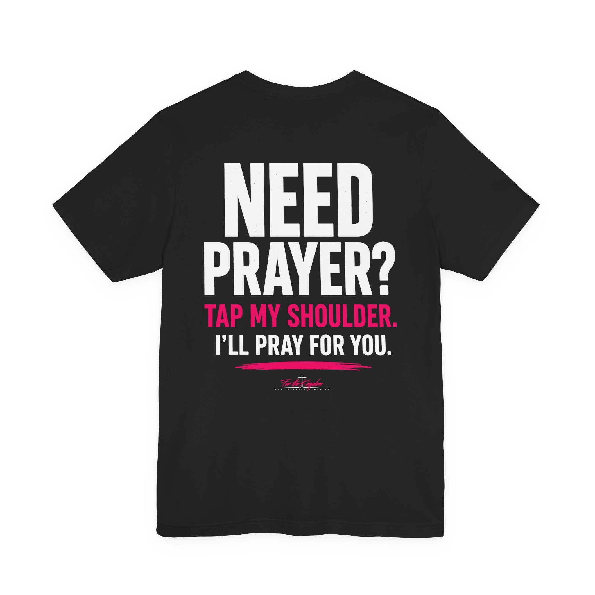 Berry Tap My Shoulder Tee — Christian Cross Short Sleeve T-Shirt