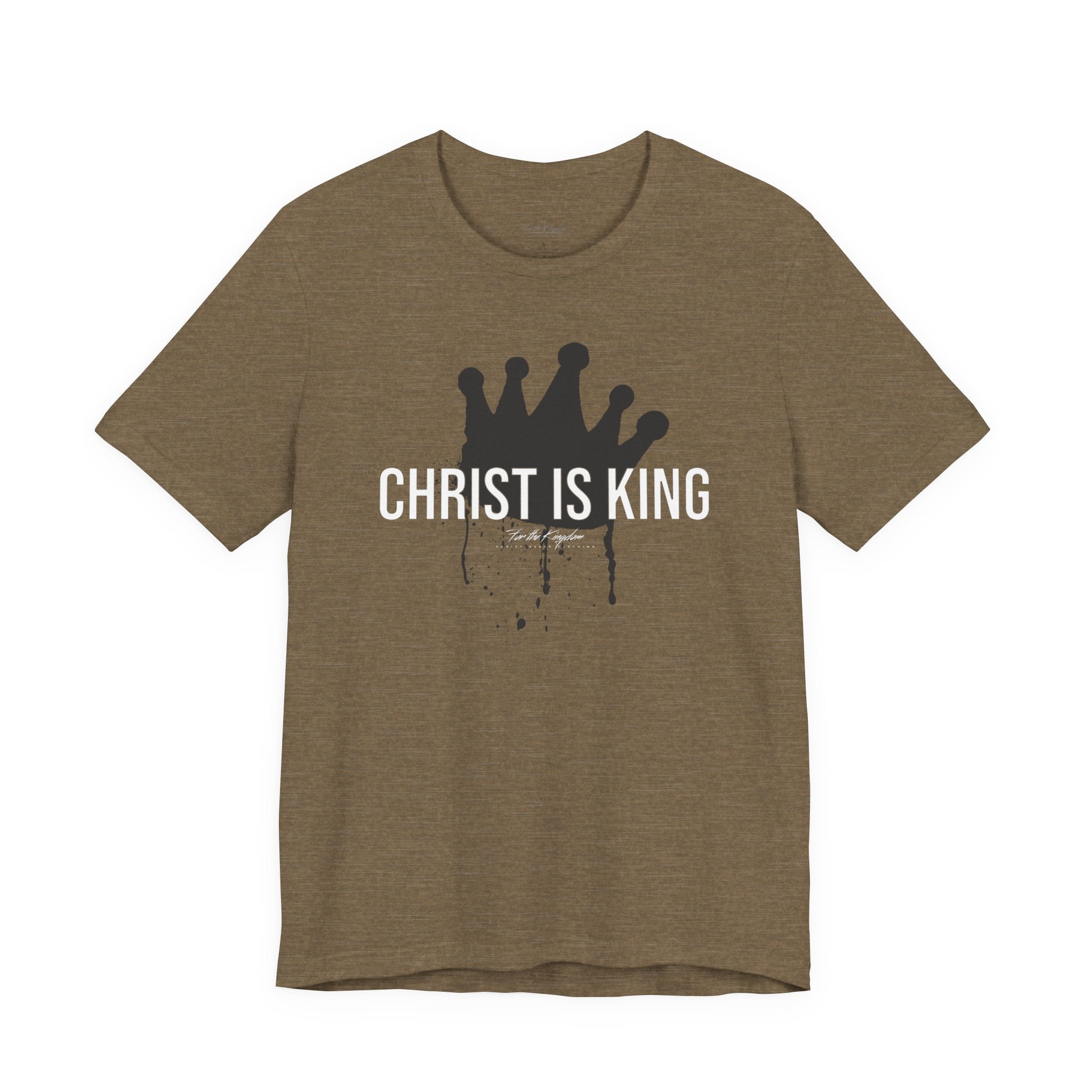 Christ Is King Crown Light Pallete Tee — Christian Faith Shirt
