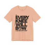 Every Knee Will Bow Dark Palette Tee — Christian Faith Graphic T-Shirt