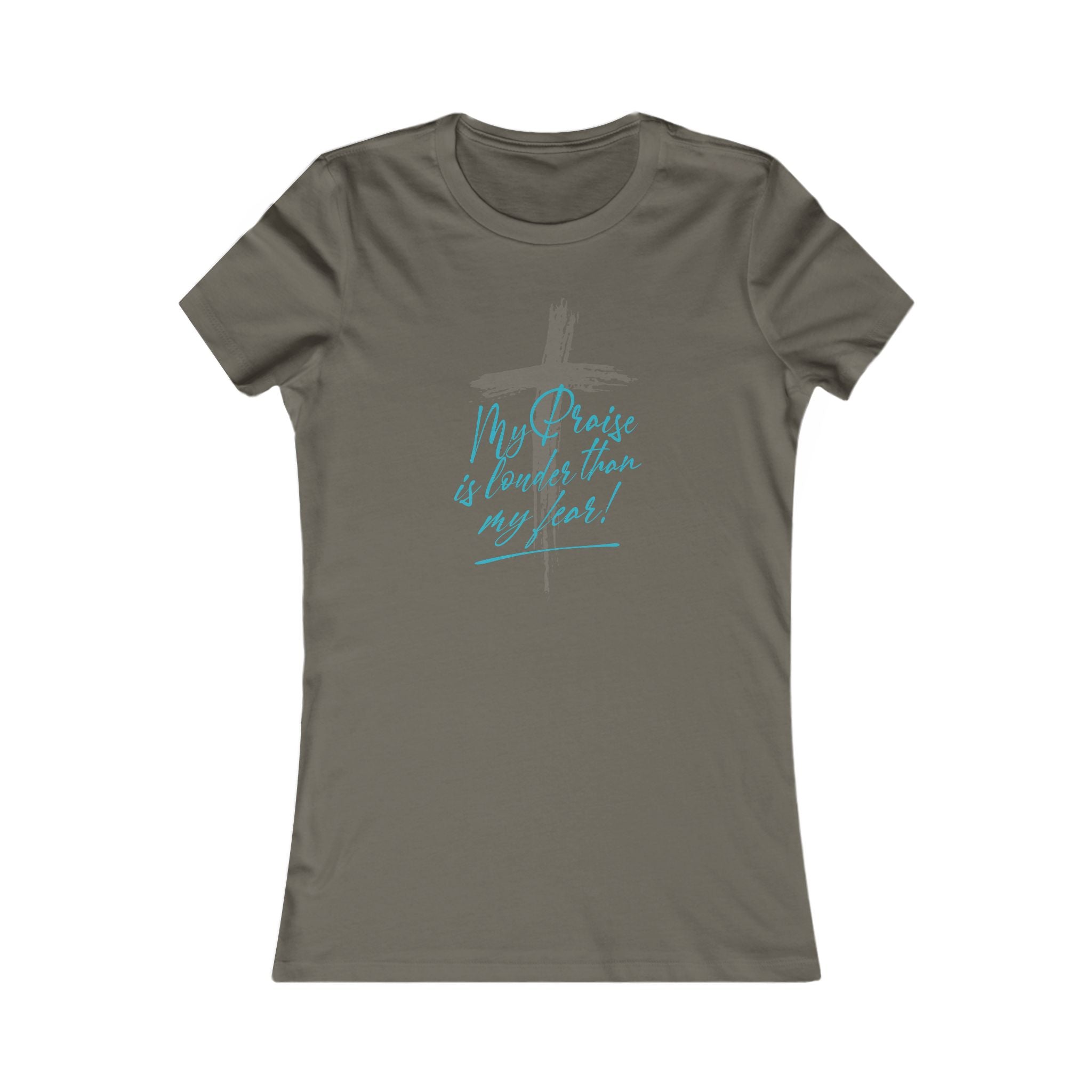 Women's Tee "My Praise is louder than my fear" – Relaxed Graphic Tee for Women