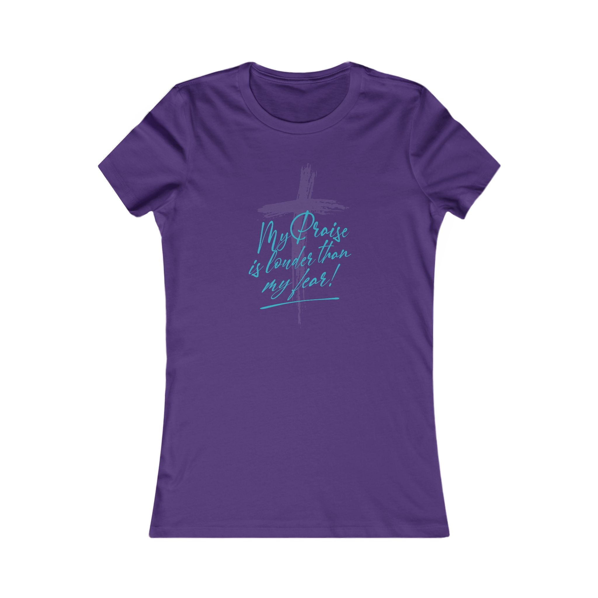 Women's Tee "My Praise is louder than my fear" – Relaxed Graphic Tee for Women