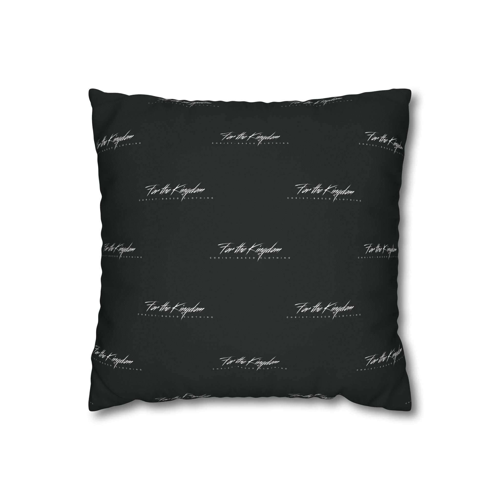 Lion of Judah - Black Script Pattern Decorative Throw Pillow Cover