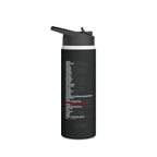 Bold Red 'Blessed' Stainless Steel Water Bottle — Insulated Travel Bottle