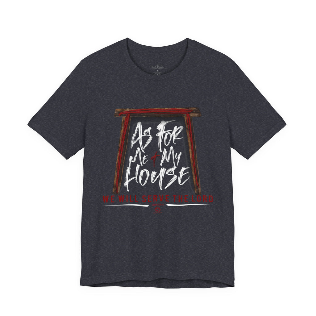 “As For Me & My House" Light Pallete Christian Tee