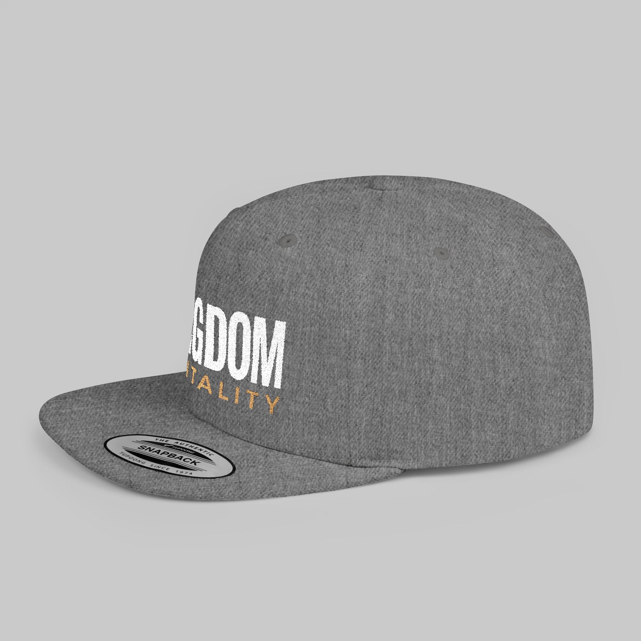 Kingdom Mentality Flat Bill Snapback Hat — Bold Faith-Inspired Streetwear Cap