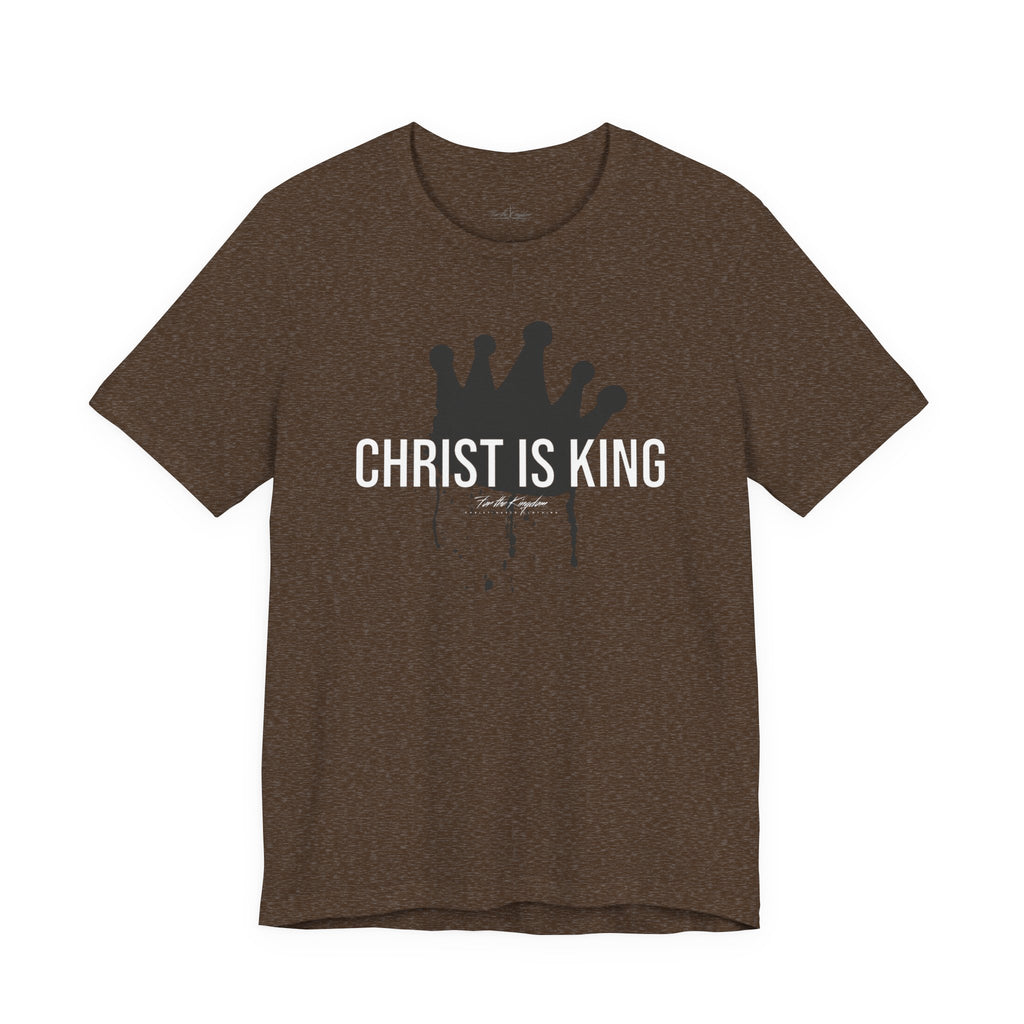 Christ Is King Crown Light Pallete Tee — Christian Faith Shirt