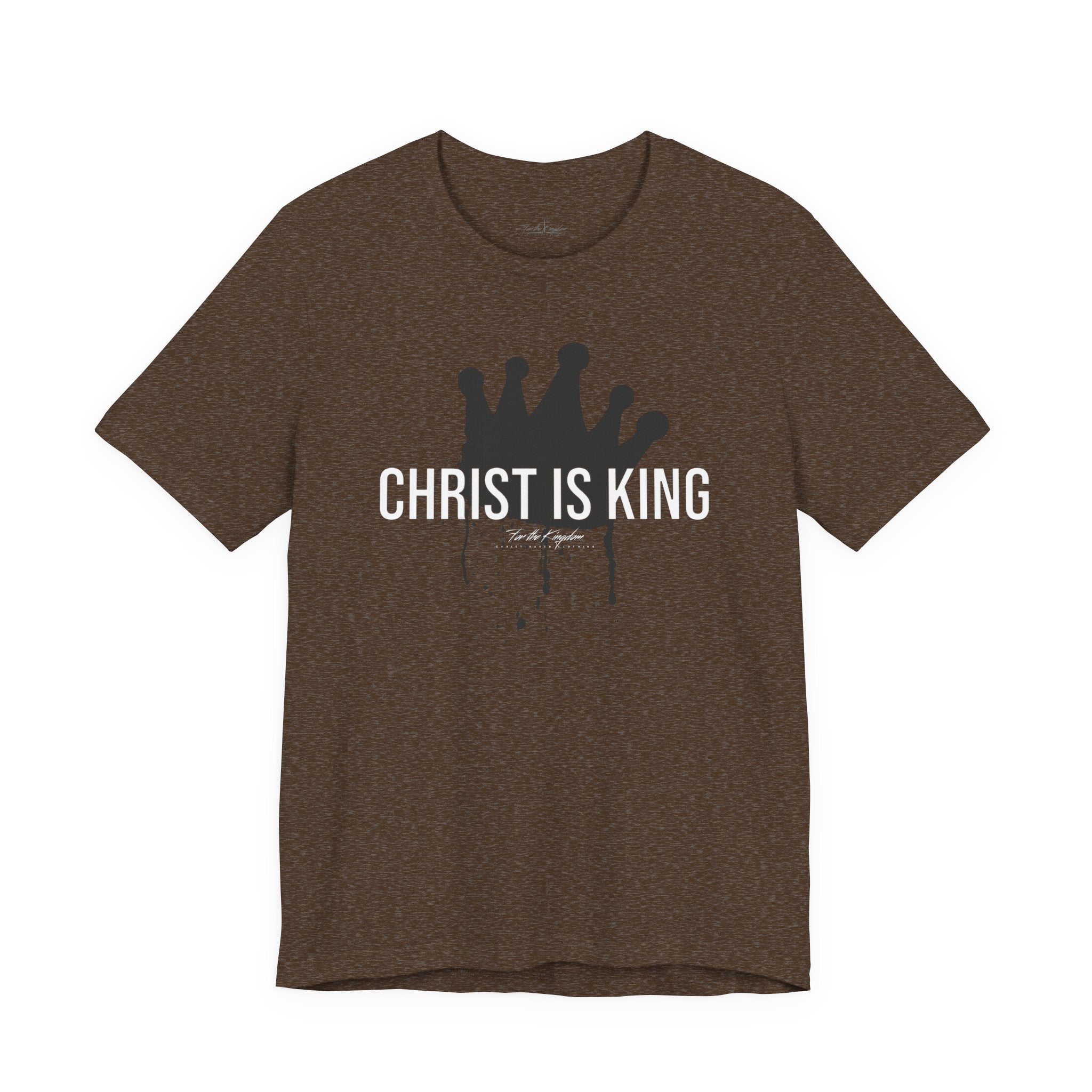 Christ Is King Crown Light Pallete Tee — Christian Faith Shirt