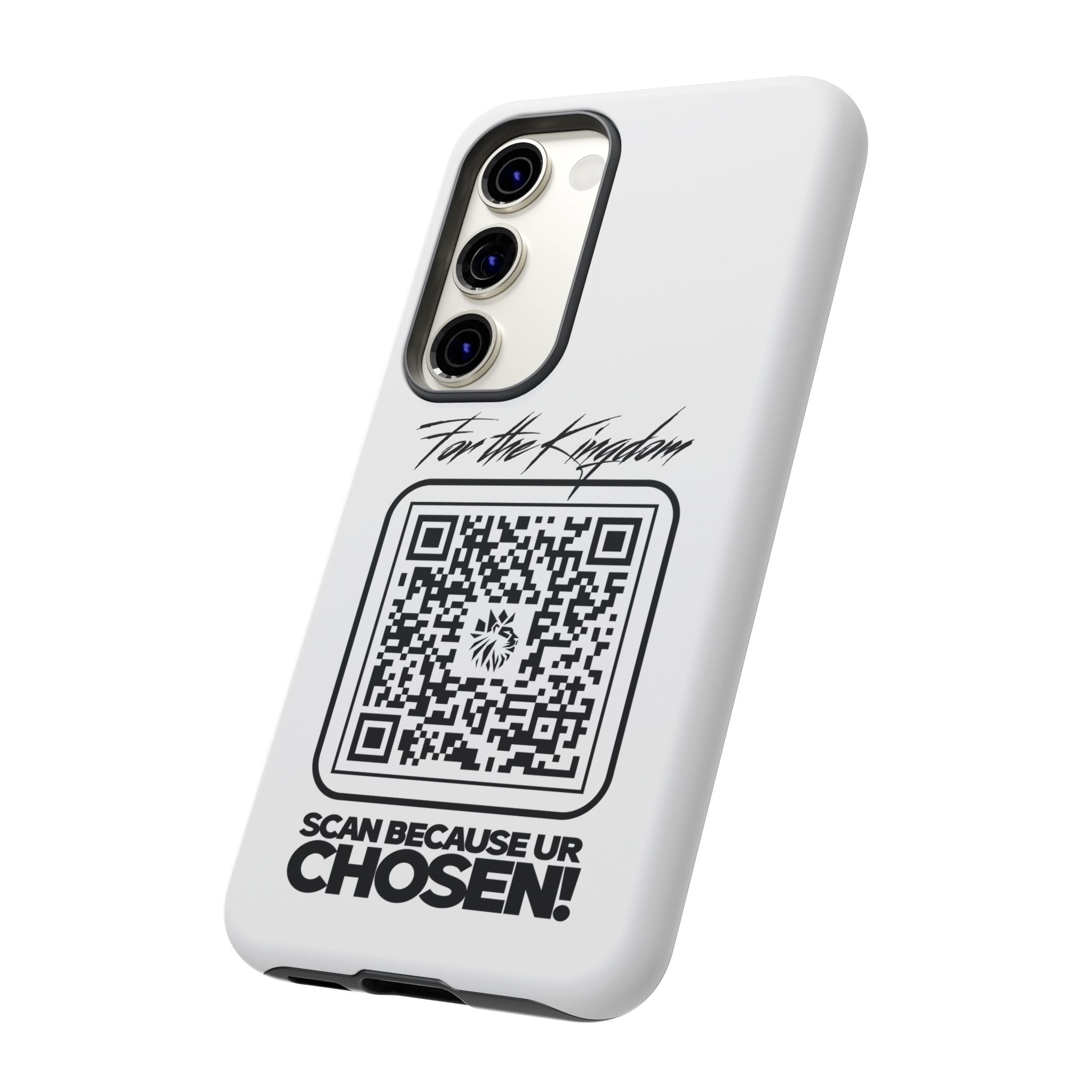 Phone Case — “For the Kingdom” QR Design: Scan Because Ur Chosen