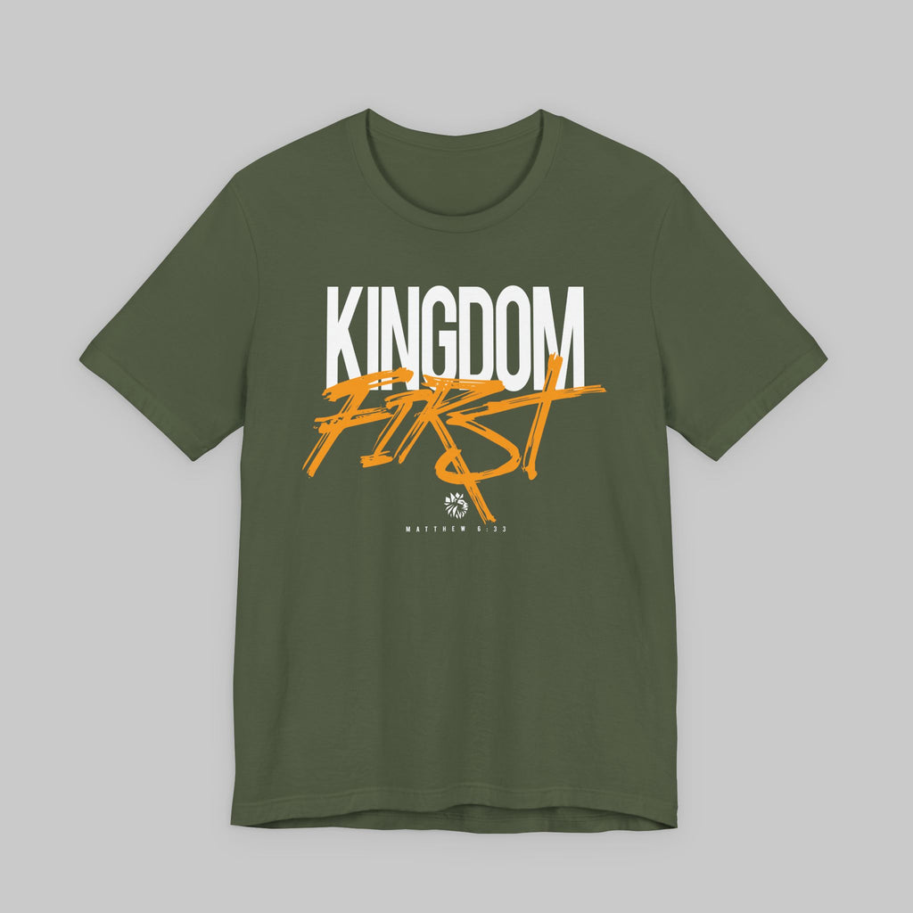 Kingdom First Tee — Christian Faith Graphic T-Shirt