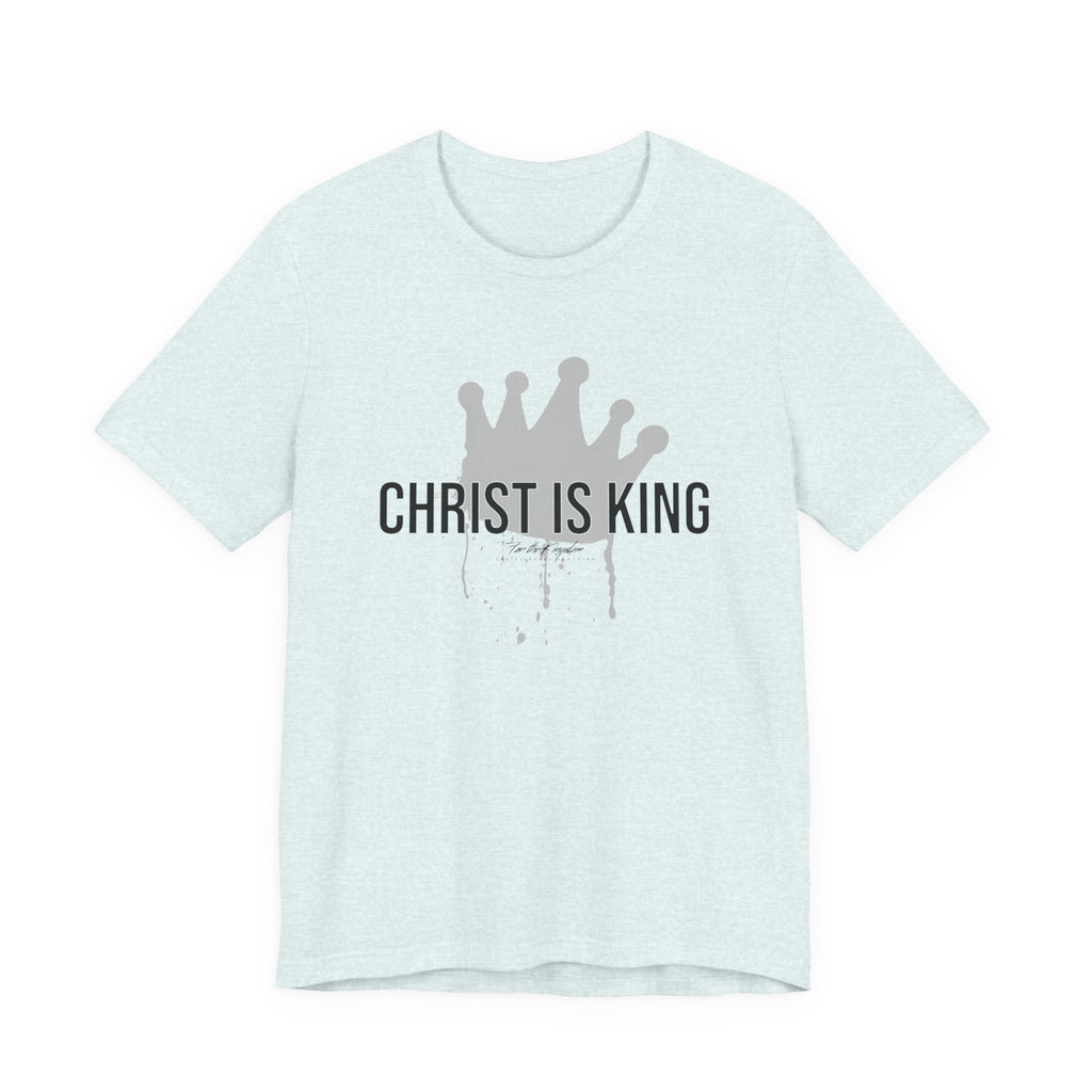 Christ Is King Crown Dark Pallete Tee — Christian Faith Shirt