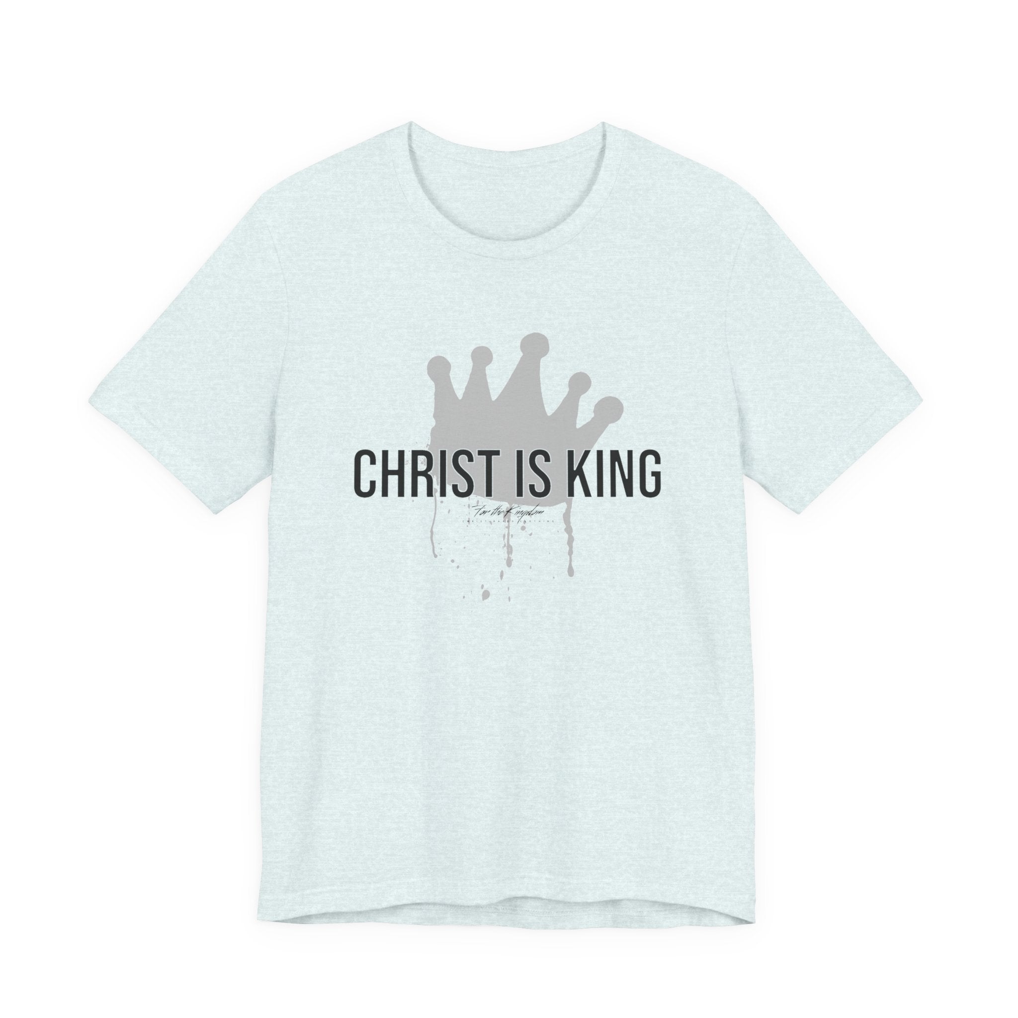 Christ Is King Crown Dark Pallete Tee — Christian Faith Shirt