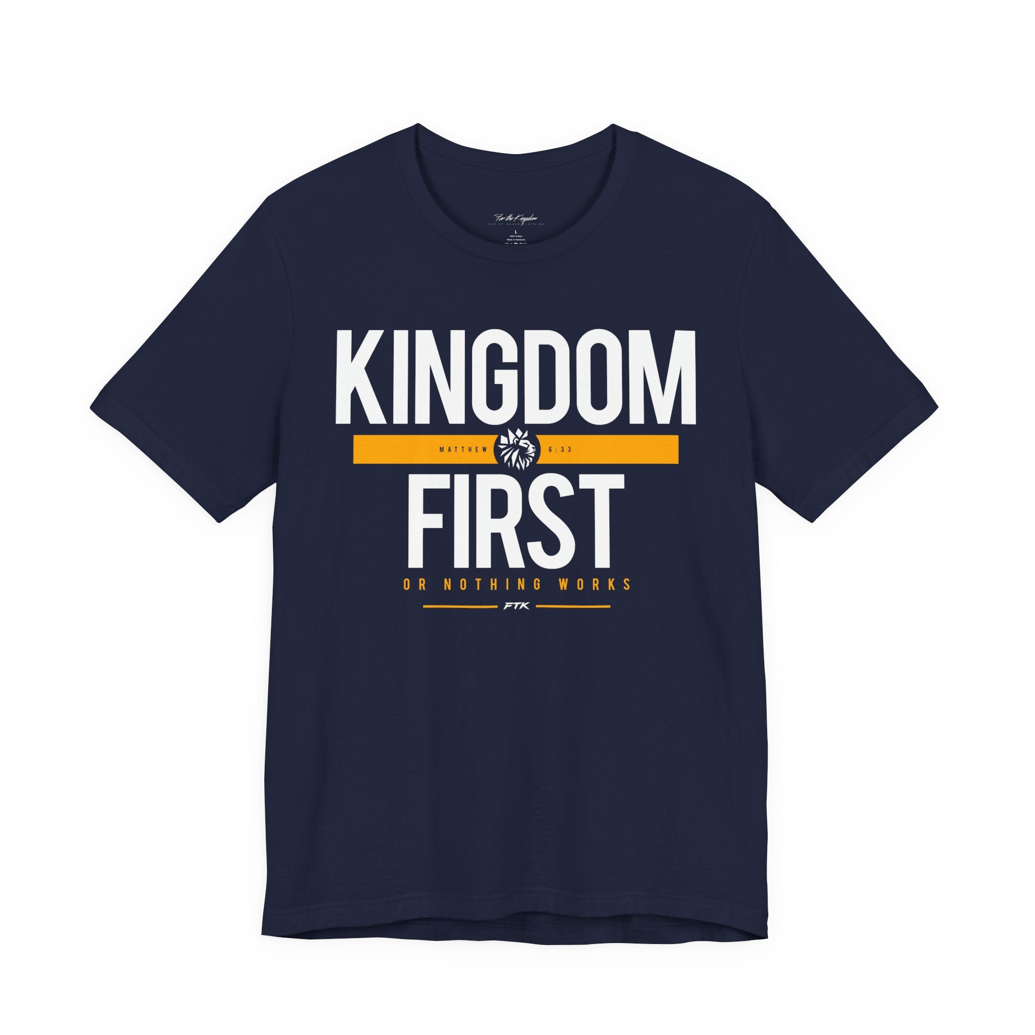 Kingdom First T-Shirt — Faith-Based Inspirational Tee