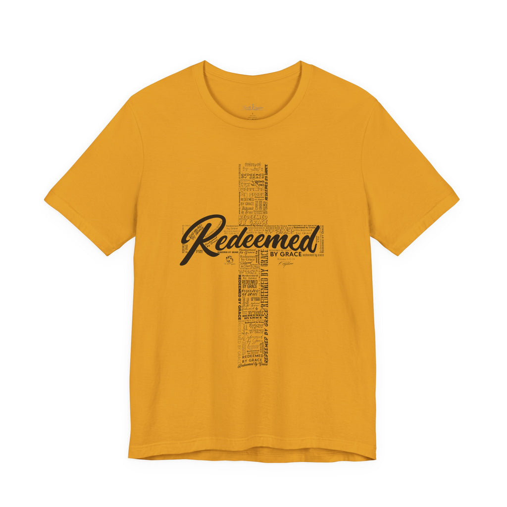 Redeemed by Grace Dark Palette Christian T-Shirt