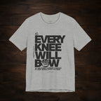 Every Knee Will Bow Dark Palette Tee — Christian Faith Graphic T-Shirt