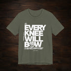 Every Knee Will Bow Light Palette Tee — Christian Faith Graphic T-Shirt