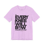 Every Knee Will Bow Dark Palette Tee — Christian Faith Graphic T-Shirt
