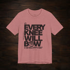Every Knee Will Bow Dark Palette Tee — Christian Faith Graphic T-Shirt
